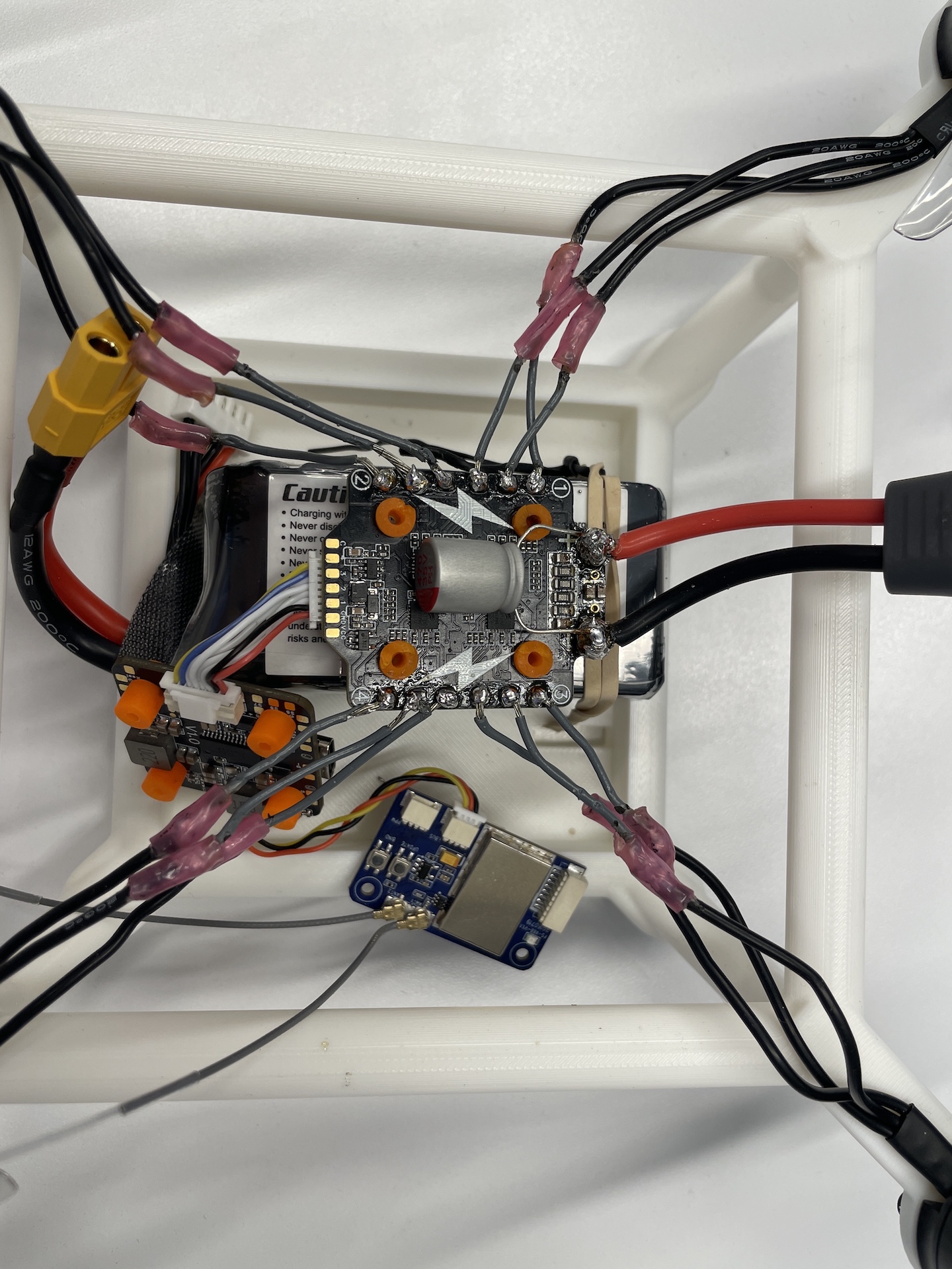 UAV electronics soldering